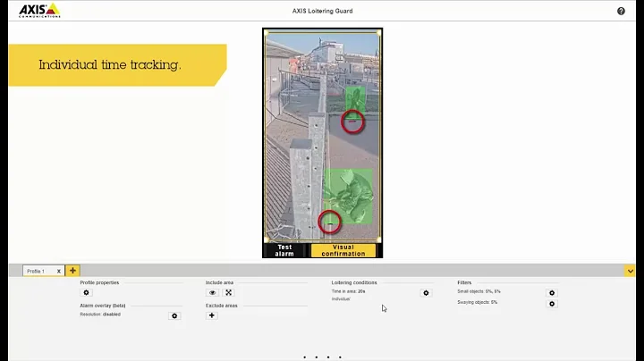 Configuration tip: AXIS Loitering Guard