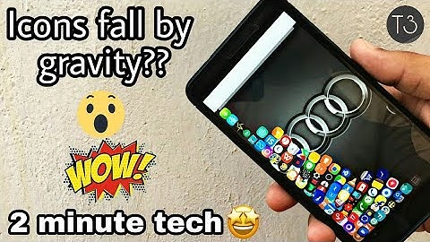 Make your icons fall by gravity 2018-Android tricks|Tips and tricks|English|2018|