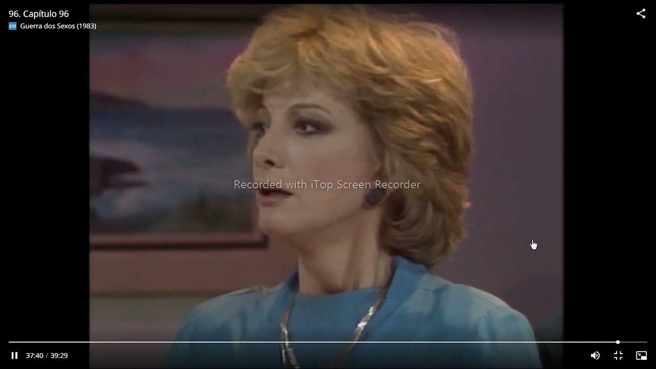Novela Guerra dos Sexos (1983) - Charlô, Otávio, Olívia, Nando, Roberta e Giocondo no Restaurante