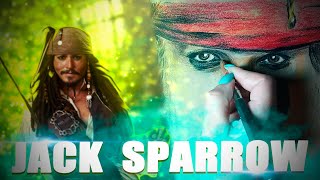 Рисуем Джека Воробья Джонни Деппа | Drawing Captain Jack Sparrow - Timelapse [TimeArt]