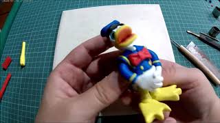 Donald Duck / Cartoon Classic | How to make Donald Duck with clay | Clay art - Vicky25Crafts screenshot 5