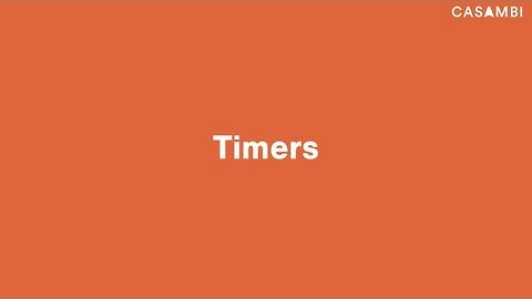 Casambi App Tutorial - How to Set Up Timers