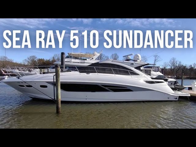 Touring a $950,000 Yacht  2018 Sea Ray 510 Sundancer Signature Yacht Tour  