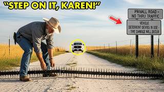 HOA Karen Kept Speeding Through My Farm — So I Buried Spike Strips Under the Dirt Road!