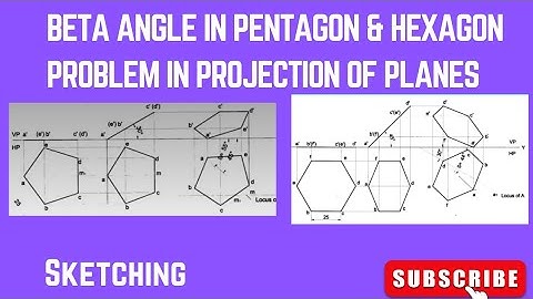 Beta angle problem in Pentagon & Hexagonal lamina in Projection of Planes