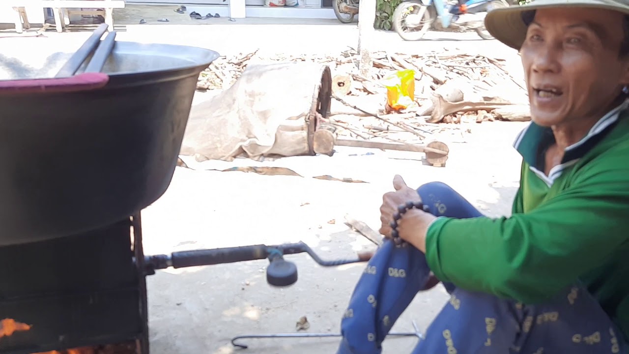 Nghề quay cốm nổ bắp nổ lưu động ở Miền Tây- Tư Hậu Miền Tây-Youtube.