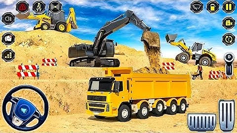 New Mega City Road Construction Simulator Gameplay 🚧 | JCB Excavator & Heavy Machinery