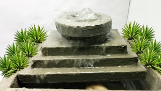 Awesome Cement Water Fountain | Cemented Life Hacks Resimi