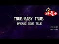 【カラオケ】TRUE,BABY TRUE./DREAMS COME TRUE