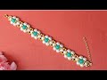 Ghar Par Banaye Beautiful Pearl Flower Bracelet 😍 | Easy DIY Jewellery | Handmade | trending #new 
