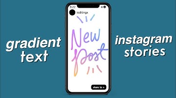 how to get gradient text on instagram stories