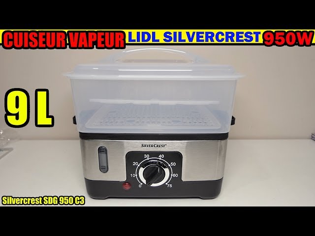 cuiseur vapeur LIDL SILVECREST SDG 950 C3 déballage Steamer Dampfgarer  Vaporiera elettrica - YouTube