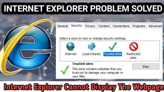 how to fix internet explorer 8 page cannot be displayed error