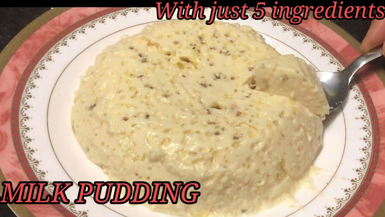 MILK PUDDING 5 ingredients in Telugu easy process YouTube