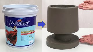 The Simplest Way To Make Beautiful Flower Pots From Plastic Containers And Cement