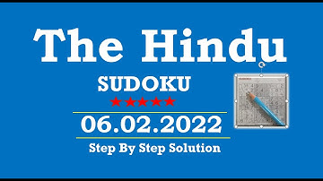 How to Solve 5 Star Hindu  Sudoku Feb 06, 2022 -  Step By Step Solution