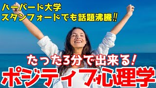 【ポジティブ心理学とは?】1日たった3分で幸福になる方法!(実践ポジティブ心理学より)