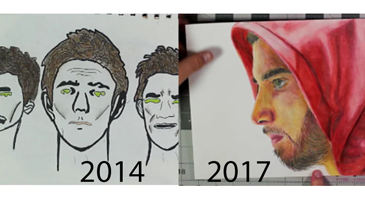 Artistic Improvement | 2014-2017 Drawing/Painting Progress Video | Riley Rist Media