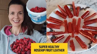 Making Rosehip Fruit Leather Packed With Vitamin C by Wild Food and Happy Soul 94 views 5 months ago 6 minutes, 5 seconds