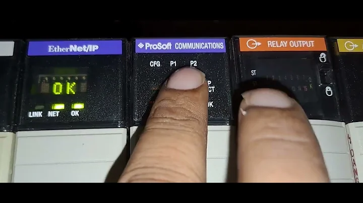 Allen Bradley PLC rack discussion with all modules installed. PLC Logix 5561 family CPU and modules