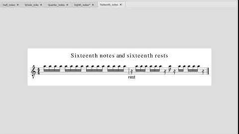 The Sixteenth Notes and Rests for Kids, with audio and score photo only