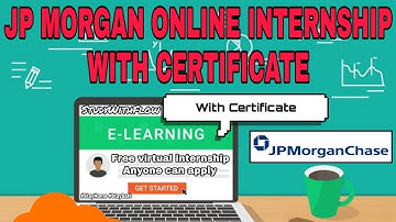 JP MORGAN Online Internship For Students With Certificate | KPMG data analytics internship