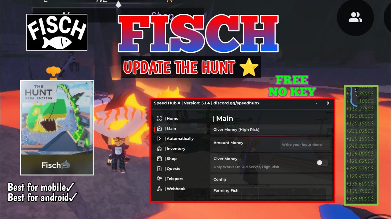 Speed Hub X Fish Script UPDATE FISCH SCRIPT GUIDE 2025 (SPEED HUB) INSTANT MONEY INSTAN BOBBER ...