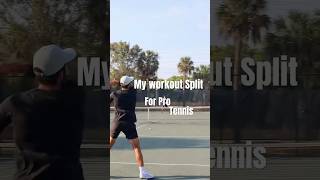 My workout split for pro tennis