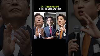 21대 대선주자 3인의 공약비교 (시니어공약)
