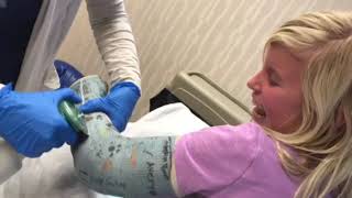 Cast removal tickles - OrthoCarolina Pediatric Orthopedic Center