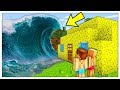 ONDA GIGANTE CONTRO BASE DI SPUGNA! - Minecraft ITA