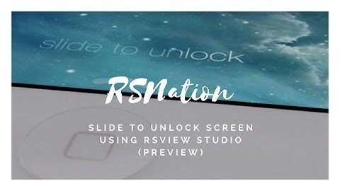 iOS Prgramming Using RSView Studio - Slide To Unlock Screen