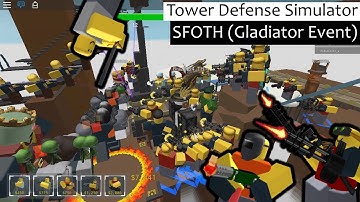 Roblox Tds Gladiator Event - roblox tower defense simulator wiki gladiator