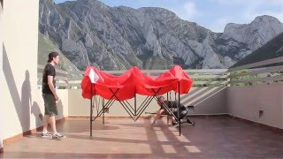 Toldo Plegable 3x3 Lona Oxford con filtro UV Impermeable - Electro Morija