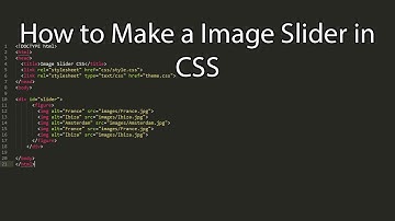 How to create a Image Slider in CSS