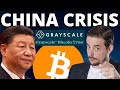 La CRISIS CHINA puede ser el DETONANTE 🚨 10000 GBTC rumbo COINBASE!