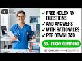 NCLEX Course: Free NCLEX RN Questions & Answers with Rationales PDF 2026