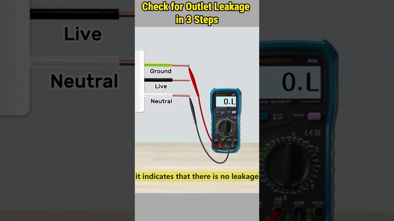 How to Test a Wall Outlet with a Multimeter#howto #outlet #troubleshooting #leakage #electricity