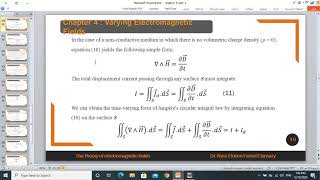 part 1   Ch 4 the theory of Electromagnetic fields