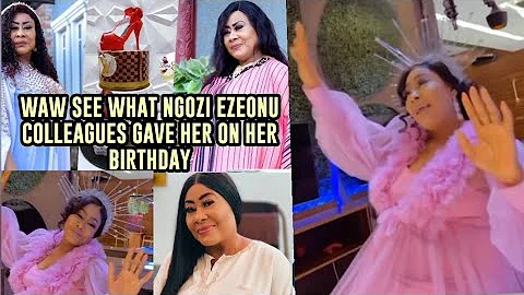 Actress NGOZI EZEONU @ 58th Birthday was a Blãsț🍾 as her colleagues Surprised her today💃💃..❤🍾🛍🎂