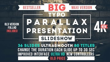 Big Typo Parallax Presentation (After Effects Templates)