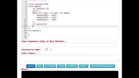 Overloading Special   C++ Array Subscript Operator - Computer Aided Analysis