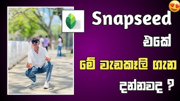 3 Tricks Of Snapseed Photo Editing App | Best Snapseed Photo Editing Tricks 2025 Sinhala