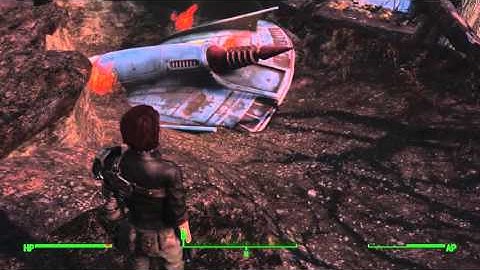 Fallout 4 - Locating UFO Crash site & Alien