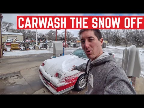 Can You Clear SNOW Off Your Car With An AUTOMATIC CAR WASH?