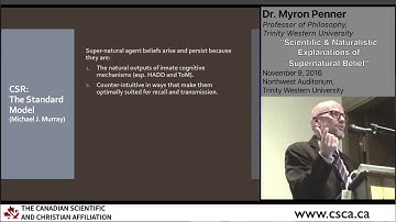 Cognitive Science of Religion & Supernatural Belief (Myron Penner highlight)