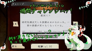 【phasmophobia 週間チャレンジ】なんだか道具が少ないけどっ！頑張るっコャァ！【妖狐竜 カミ】