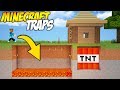 Minecraft: Easy Hidden & Invisible Traps for Your House Tutorial - How to Build