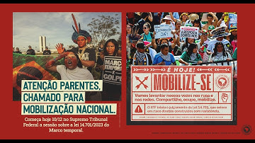 Ao VIVO - Sessão sobre a lei 14.701/2023 do marco temporal no STF