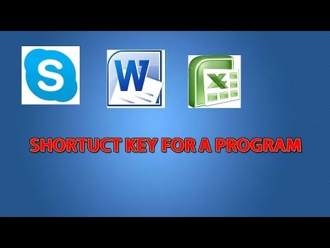 How to open a program without a mouse using shortcut key - 동영상 How to open a program without a mouse using shortcut key - 동영상